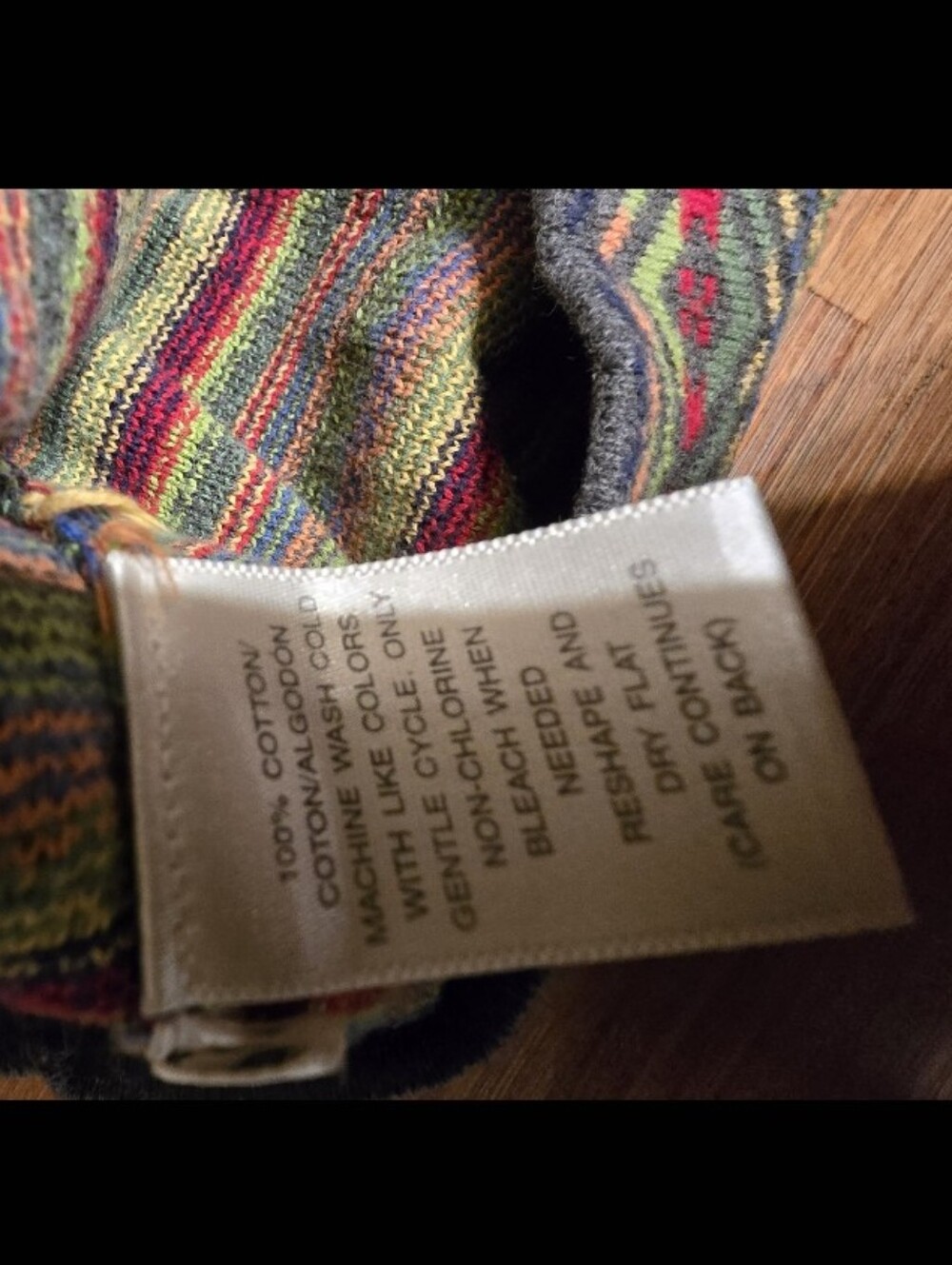Vintage Susan Bristol M Multicolor 100% Cotton Fair Isle Knit Cardigan UK - Picture 9 of 9